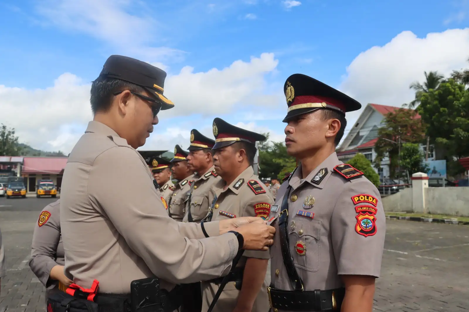 Polres Minahasa Gelar Upacara Serah Terima Jabatan Sejumlah Pejabat Strategis